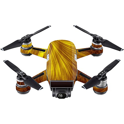 MightySkins Skin Compatible with DJI Spark Mini Drone – Gold Glitter | Protecti…