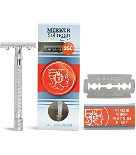 Amazon.com: MERKUR 23C Double Edge Safety Razor - Polished Chrome