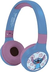 Lexibook Disney Stitch 2-in-1 Bluetooth Wired Headphones with Mic HPBT010D view 3