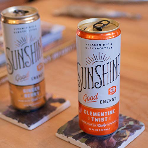 Sunshine Sparkling Energy Drink, Clementine Twist, Vitamin C, Electrolytes, 70mg of Natural Caffeine, 12oz (pack of 12) - Image 8