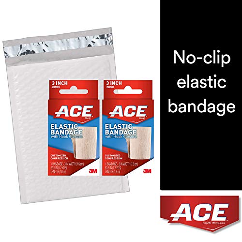 ACE Elastic Bandage with Hook-and-Loop Closure, 3 Inch (Pack of 2)