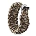 X-Plore Gear Survival Paracord 550 Bracelet Kit with Fire Starter, Scraper | Adjustable Closure for Secure Fit | for Hiking, Wilderness, Emergencies, Travel, Camping, Hunting (Army Camo)