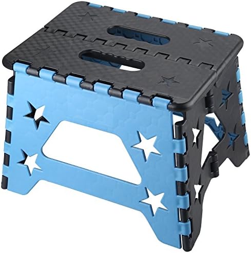 NORZERO Step Stool Folding Step Stool Super Strong Foldable Step Stool for Adults and Kids, Non Slip Kitchen Stepping, Garden Step Stool, Holds up to 260 lbs