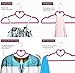 go2buy Heart Shape Non Slip Velvet Hangers,100 Pack, Pink
