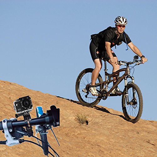 Action Camera 4K16MP WiFi Waterproof Sports Diving Cam DV Camcorder 170 Ultra Wide-Angle Len with Sensor 2 Rechargeable Batteries/Floating Hand Grip and Accessories Kit