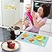 Sweet Baby Carrot Disposable Placemats For Kids Of All Ages For Sanitary Meals & Snacks, 60 Counts (3 Packs of 20 Pieces Each) Adhesive Bottom Safe & BPA Free Fun Table Topper