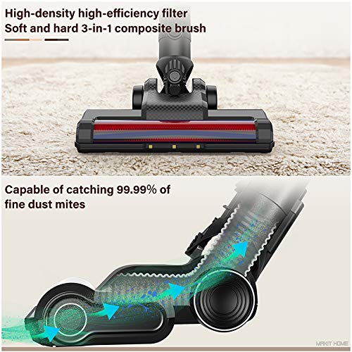 Makit Home Cordless Stick Vacuum，180W Powerful Suction Stick Vacuum