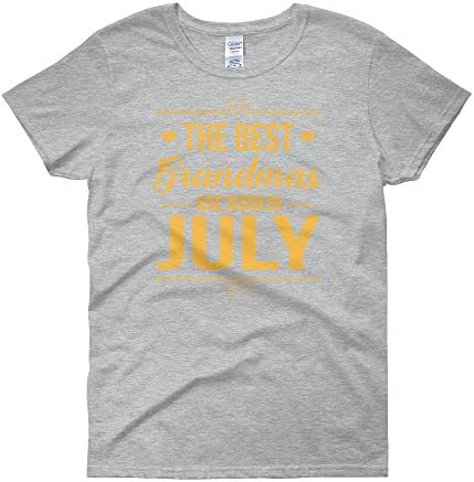 Ziloda Tees The Best Grandmas Are Born In July Womens Shirt Funny Birth Month Tee