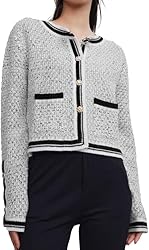 URBAN REVIVO Women's Casual Cardigans Open Front