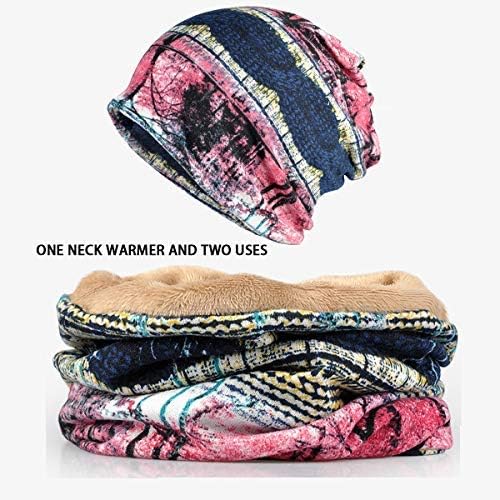 Magic Headband Neck Warmer, Stylish Outdoor Fleece Knit Headwear Winter Scarf Wool Snow Ski Caps, Balaclava Hood, Skull Cap, Face Mask for Women Men