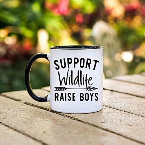 Support Wildlife Raise Boys Mug Boy Mom Gift Funny Coffee Mug Mug for Mom Mom Life Mug Mothers Day Gift Baby Shower Gift Its A Boy