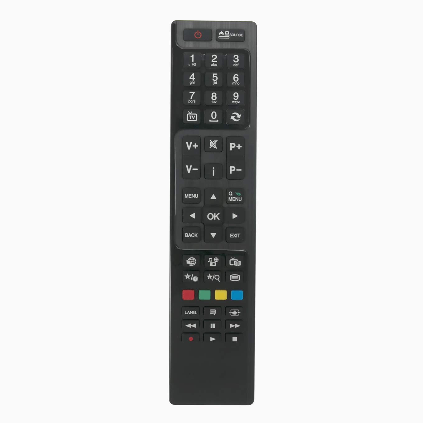 VINABTY RC4846 Remote Control Replace For SHARP Linsar FINLUX LED LCD Plasma TV's 32H6072-D LC-32LD145K LC-32LD145E 32HBD274B-N 22F6072-DM LC-39LD145V 22LED3000S 32LED900B LC-39LD145E