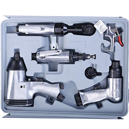 71 Pcs Air Impact Wrench Set,Air Tool Pneumatic Tools,Pneumatic Mould,Air Pneumatic Die with Storage Case (Silver)