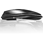 Auto Dynasty Hard Shell Roof Top Mount Cargo Carrier Travel Luggage Box | Heavy Duty Car Storage with Security Keys, 53 (L) x 34 (W) x 15 (H) Inches, Capacity 110 LBS 11 Cubic Feet Tool-Free Install