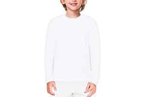 AOBUTE Unisex Kids Rash Guard Long Sleeve SPF 50+ Sun Shirt UV Protection Swim Shirts 3-12 Years