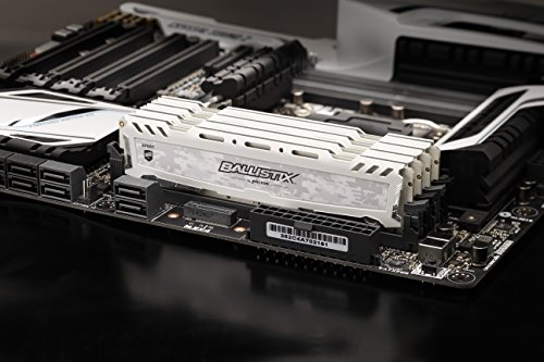Ballistix Sport LT 8GB Kit (4GBx2) DDR4 2666 MT/s (PC4-21300) SR x8 DIMM 288-Pin - BLS2K4G4D26BFSC (White)
