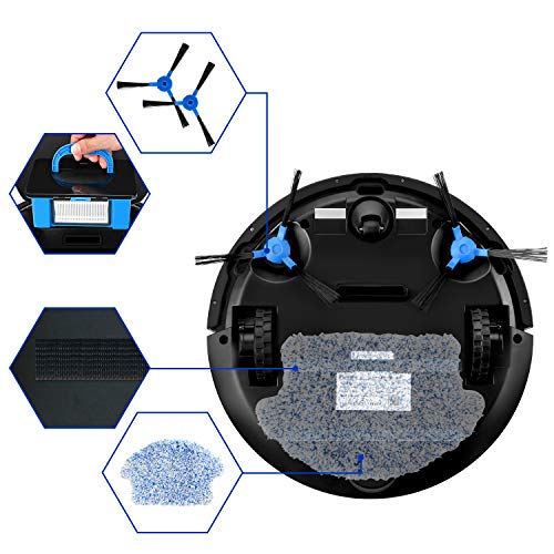 Pureatic V2S Robot Vacuum Cleaner with Smart Mapping, Dual Remote and