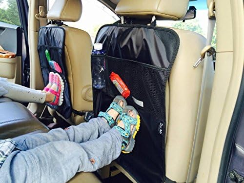 Dear Auto Kick Mats for Baby / Multi Use Car Seat Protector / Reinforced Corners / 2 Pack Best Choice / Lifetime Guarantee