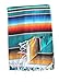 Del Mex Mexican Serape Blanket (X-Large, Teal)
