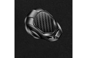 HOMESOGOOD Engine Ignition Start Stop Push Button Cover Sticker One Button Ignition Key Decorative Switch Button Cover for Car Interior Decorations(Black)