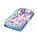 Galaxy S6 Case,Samsung Galaxy S6 Case,S6 Case,CASELAND PU Leather Flip Wallet Case for Samsung Galaxy S6 [Flower]