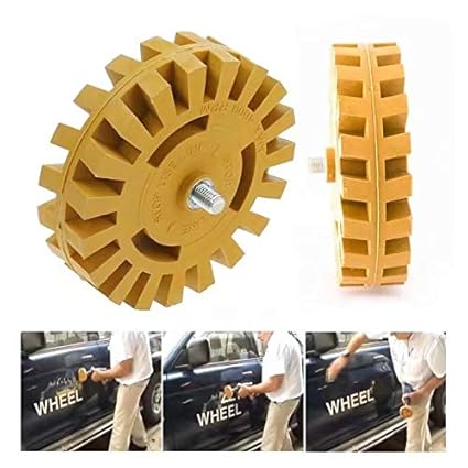 Rubber Eraser Wheel Adhesive Remover With Drill Adapter 4