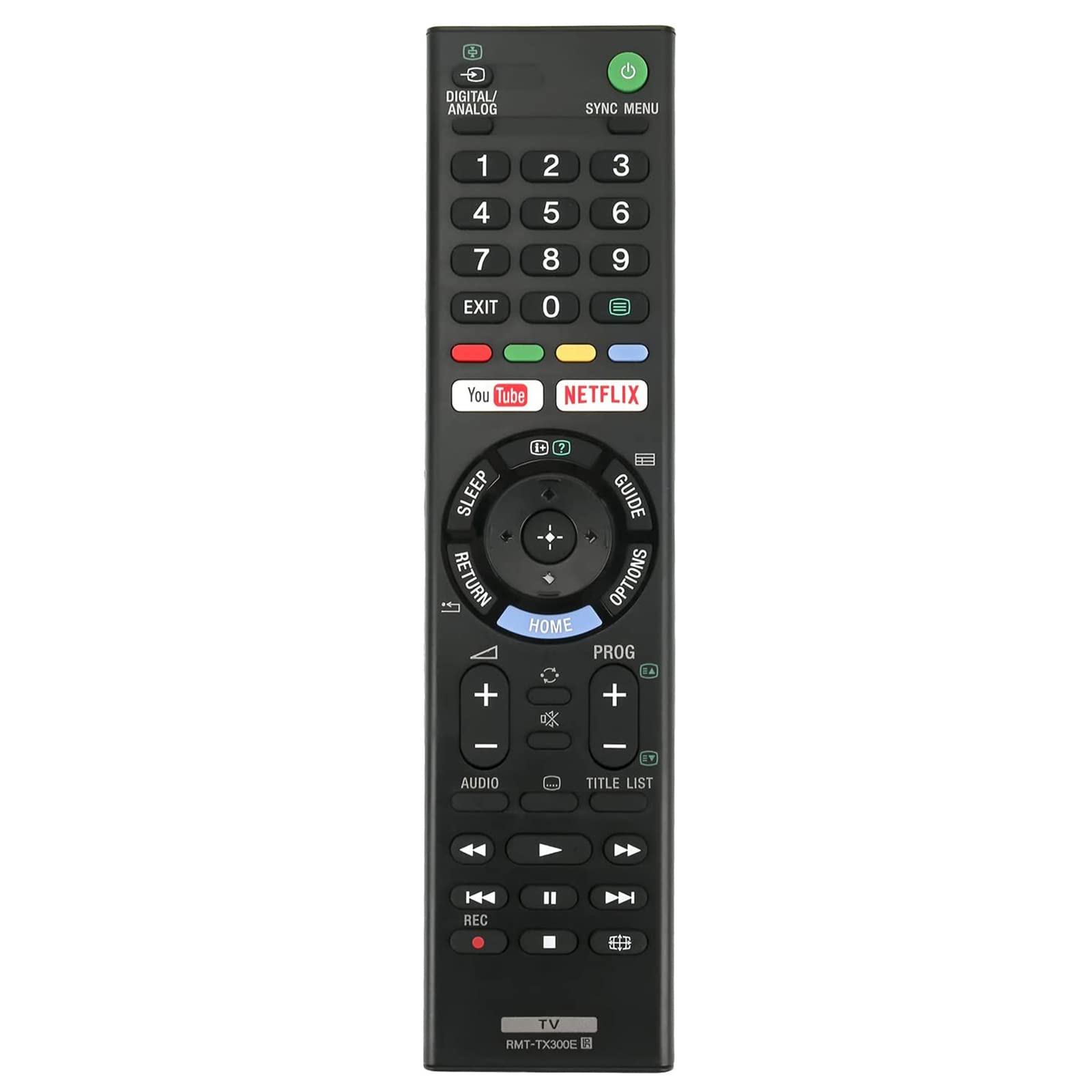 AULCMEET RMT-TX300E Replaced Remote Control Fit for Sony TV KD-55XG7003 KD-55XG7002 KD-65XG7096 KD-49XG7096 KD-49XG7093 KD-49XG7077 KD-49XG7073 KD-49XG7005 KD-49XG7004 KD-49XG7003 KD-49XG7002