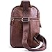 Chrysansmile Genuine Leather Shoulder Sling Backpack Bag Unisex Outdoor Crossbody Sling Pack Sport Daypack One Size