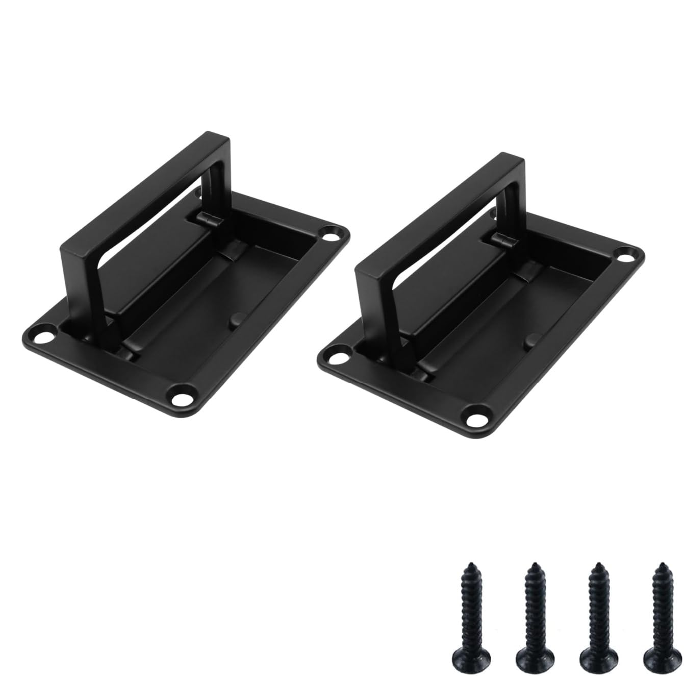 Photo 1 of Bitray Recessed Pull Handles Hatches Pull Handle Black Toolbox Recessed Flush Pull Handle for Deck Hatch -2Pcs