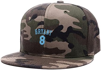 FeelHat Kobe 8 Number Forever Bryant Retirement Blue Embroidery Adjustable Snapback Baseball Cap Hip Hop Hat Camouflage