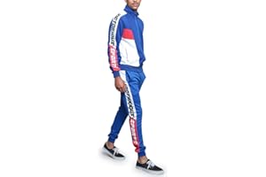 G-Style USA Men's Zipper Jacket Drawtsring Waistband Sweatpants Tracksuit Set