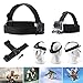 Head Strap Mount Compatible with GoPro Hero 13 12 11 10 9 8 Session/AKASO EK7000 Brave 4 5 6 7 LE V50X/Dragon Touch/Jadfezy/Exprotrek/VEMONT/WOLFANG/ODDV Action Cameras Elastic Flexible Head Belt