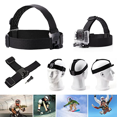 VVHOOY Action Camera Middle Carry Case/Head Chest Strap Mount/Selfie Stick/Floating Handle Grip/Suction Cup Mount Accessories Compatible for Crosstour 4K Underwater Camera/Activeon CX/AKASO Action Cam - Thumbnail 2
