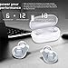 VORCSBINE Bluetooth Earbuds Wireless Headphones Waterproof, Auto Pairing Bluetooth Earphones and Charging Case 18H Playtime -White