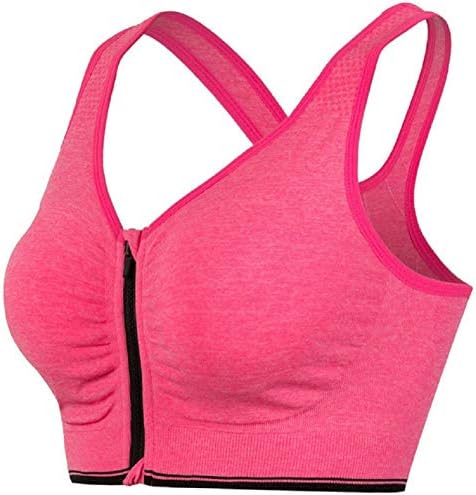 HRV Women's Padded Full Coverage Front Zip Closure Sports Bra for Gym, Yoga, Running, and Fitness(Removable Pads)