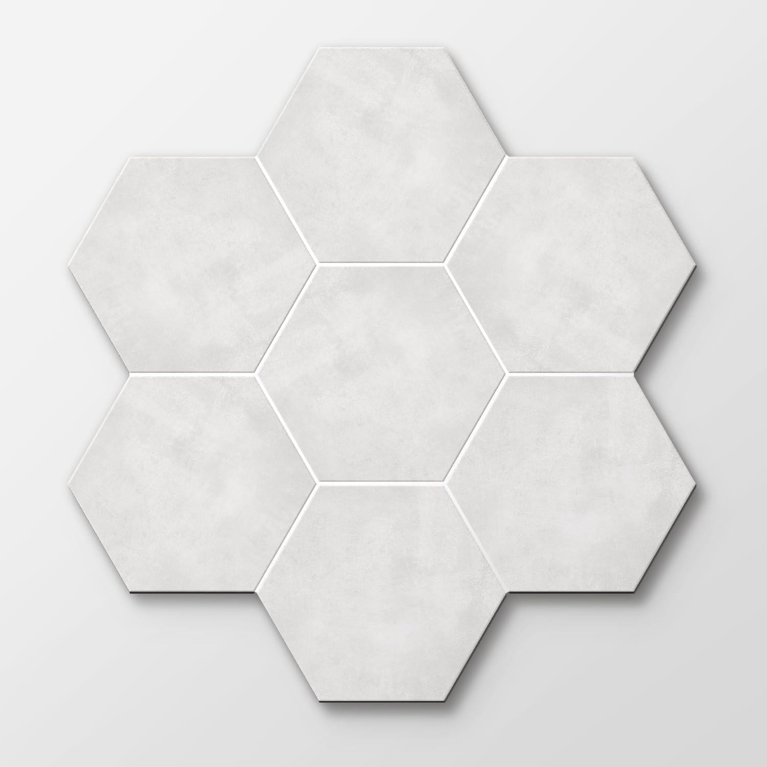 Alwayspon 12Pcs Hexagon LVT Flooring Peel and Stick