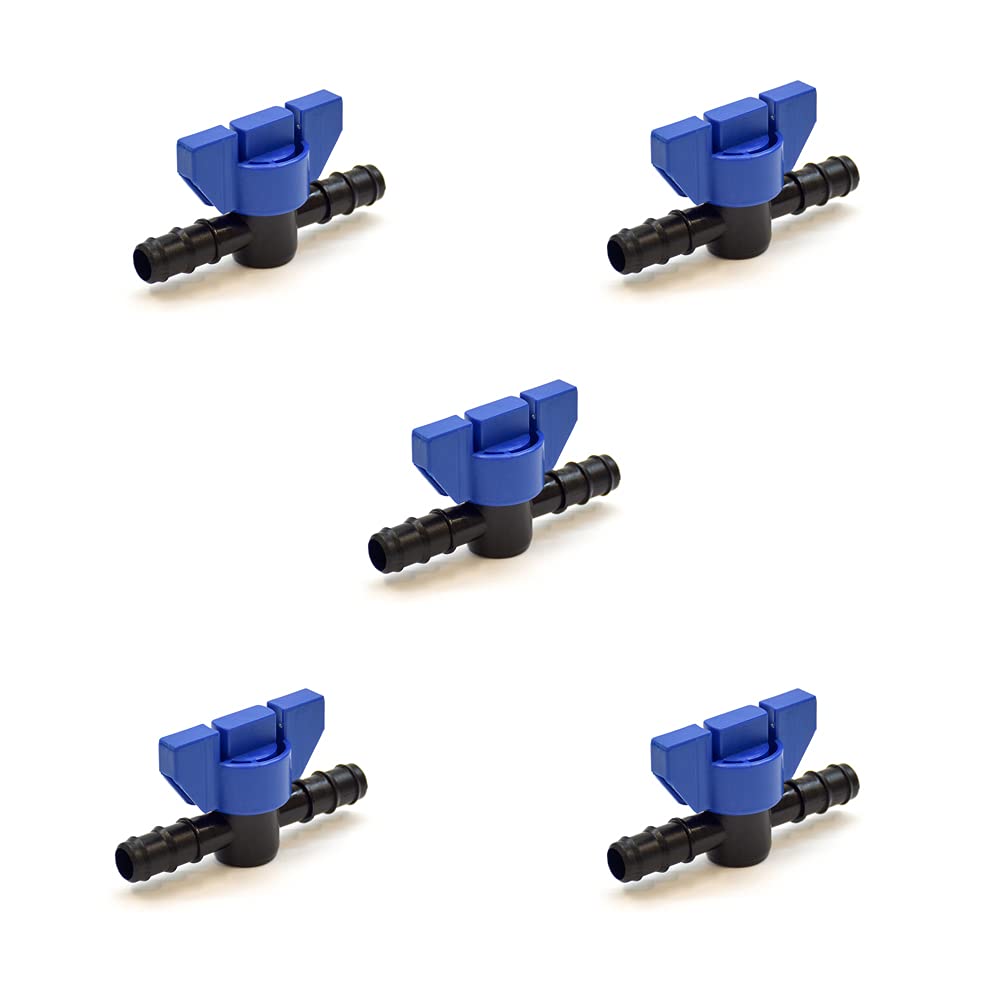 WaterShop 18530-2-U 5 Pcs Irrigation Valve Tube ø 20, Blue