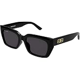 Balenciaga BB0272SA Black/Grey 54/19/145 unisex adults Sunglasses