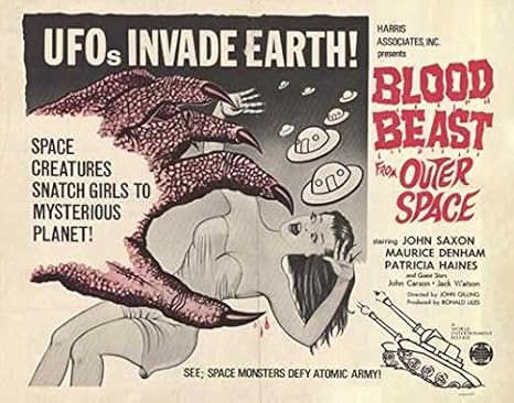 Amazon Com Blood Beast From Outer Space Poster Movie 22 X 28 Inches 56cm X 72cm 1966 Half Sheet Style A Posters Prints