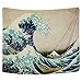Martine Mall Tapestry Wall Tapestry Wall Hanging Tapestries The Great Wave Off Kanagawa Katsushika Hokusai Thirty-six Views Mount Fuji Tapestry Wall Art (The Great Wave Off Kanagawa, 51