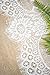 Ling's moment 12x120 inches White Lace Table Runner Rustic Chic Tabletop Wedding Reception Table Decor Boho Party Decoration Baby Bride Shower Decor