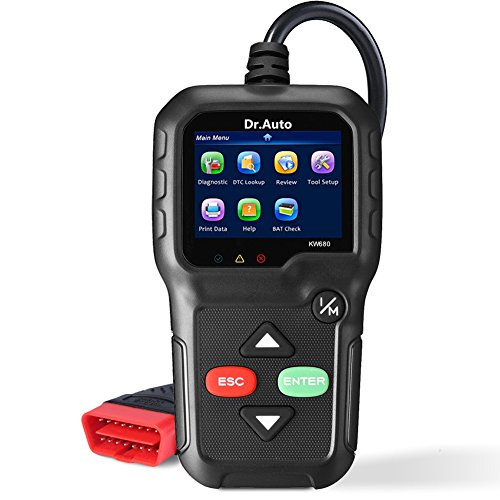 2.8  LCD OBD2 Scanner,Professional Car Auto Diagnostic Code Reader OBDII Scan Tool(Support All 12V Gasoline Vehicles since 1996) for Checking/Clearing Error Code, Data Print Function