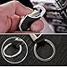 Lecxci Practical Hanging Casual Car Keychain, Home Key Tags Holder for Men Women (1-ring, Silver)