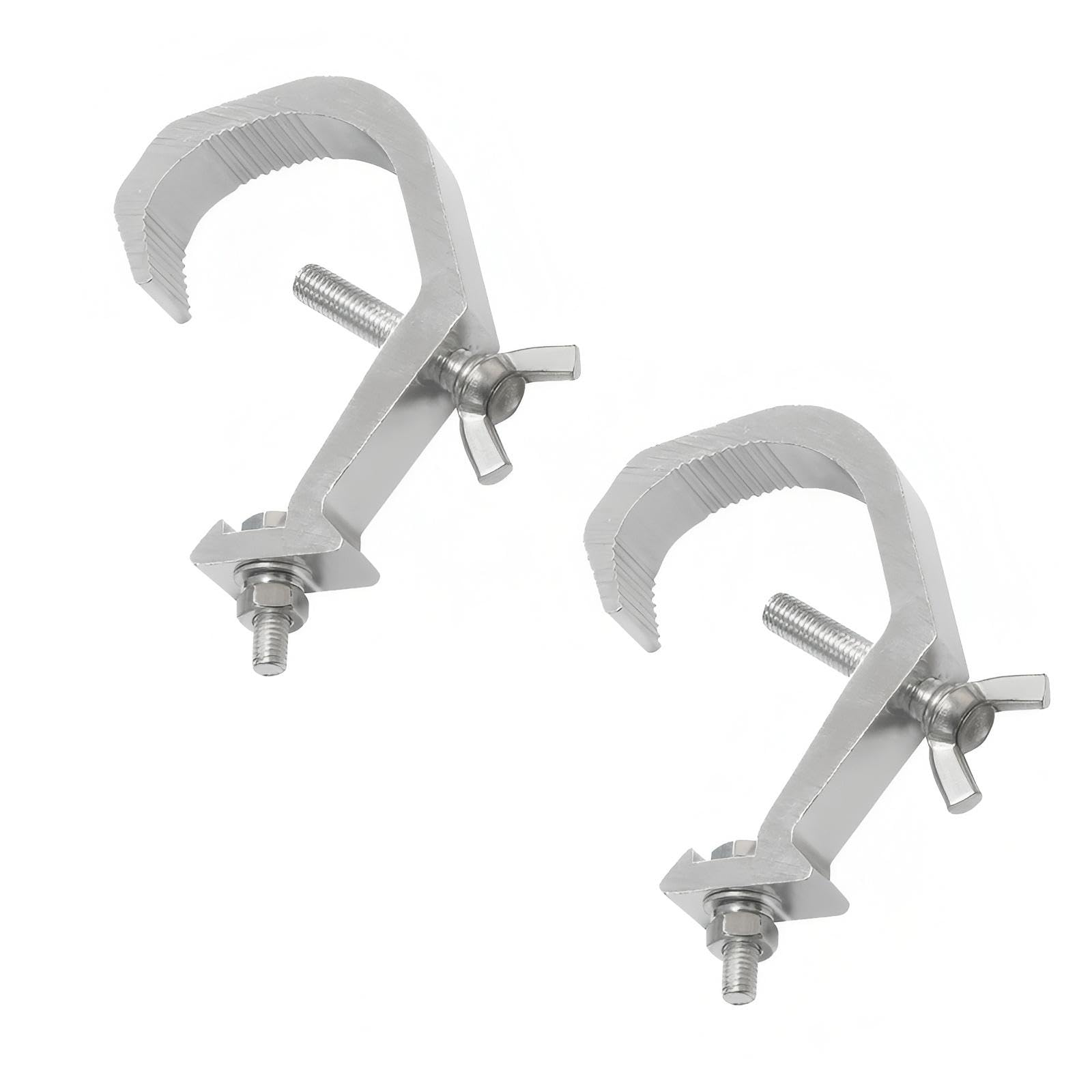 2Pack Clamps for Lights Stage Lighting Equipment & Accessories, Lighting C Clamp Dj Light Pole Clamp Truss Clamp, Half Coupler Hanging Bracket Stage Lighting Clamp Par Light Hook Clamps for Truss