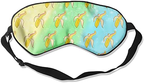 Sleeping Eye Mask Banana Octupus Rainbow Natural Silk Eye Mask Cover With Adjustable Strap