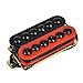 LYWS 2PCS Ceramic Magnet Invader Style Guitar Humbucker Pickup Bridge & Neck (Black+Red)