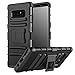 MoKo Samsung Galaxy Note 8 Case, Shock Absorbing Hard Cover Ultra Protective Heavy Duty Case with Holster Belt Clip + Built-in Kickstand for Samsung Galaxy Note 8 (2017) - Black