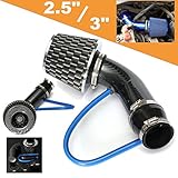 AUDEW Universal Performance Induction Cold Air Intake Filter Alumimum Pipe HOSE System Carbon