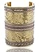 Goldtone Egyptian Elephant Design 3.5 Inch Adjustable Antique Cuff Bangle