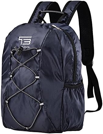 TIBAG 15L kids Water Resistant Lightweight Packable Daypack Backpack (15L, DARK BLUE)